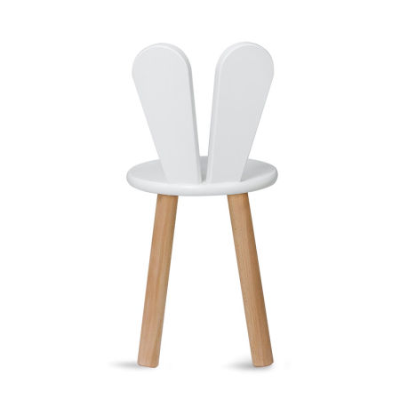 Zestaw stolik + 2 krzesełka uszy białe zdjęcie 4